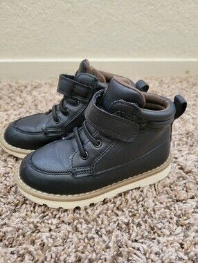 HOMEHOT Boys Fashion Boots High Top Sneakers Faux Leather